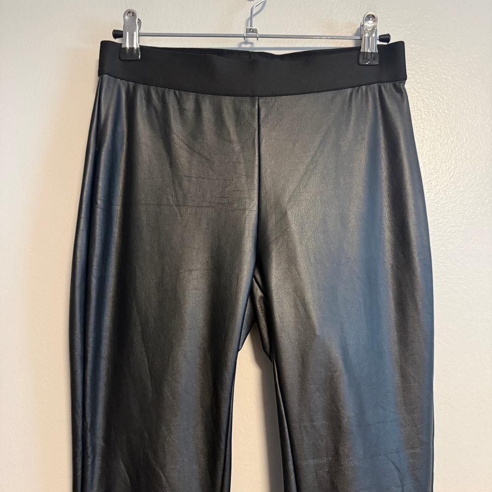 Emerson Fry Black Vegan Leather High Rise Leggings Pants NWT Size S - Picture 6 of 12